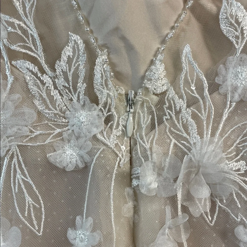 PRONOVIAS Women's Rhapsody Bridal Dress Size 12 In Off White - Picture 6 of 11